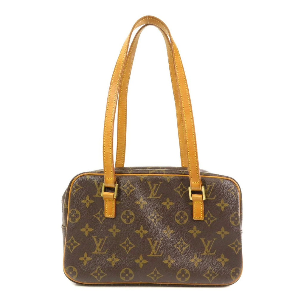 Louis Vuitton Canvas Cite Handbag Monogram Brown
